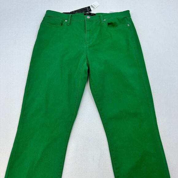 Banana Republic Skinny Mid Rise Jeans Green Women’s Size 10/30 New - Picture 2 of 9